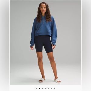 Lulu oversized half-zip scuba hoodie